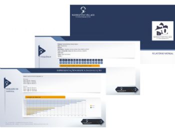 Exemplo dos relatórios gerados pelo sistema, disponíveis em PDF.