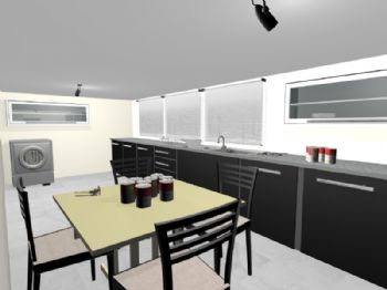 Cozinha - apartamento 01.