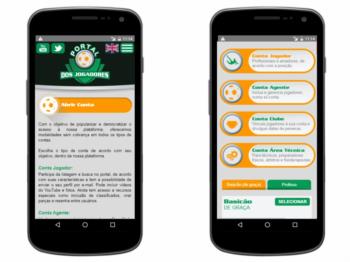 Versão mobile - exemplo da página de escolha de plano.