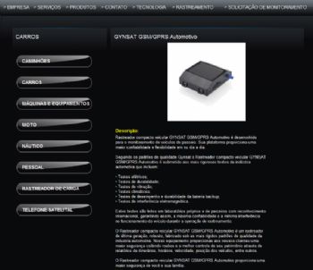 Exemplo de página de detalhes de produtos.